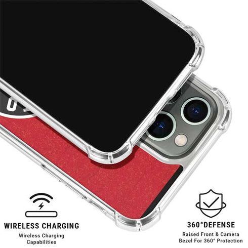 NBA Toronto Raptors Distressed iPhone 15 Pro Max Clear Case